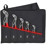 KNIPEX Tools Cobra XXL Water Pump Pliers (8701560US), 22-Inch and KNIPEX 5 Pc Pliers Cobra Set In Tool Roll