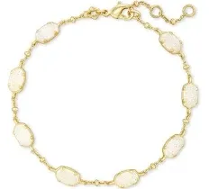 Emilie Gold Chain Bracelet in Iridescent Drusy