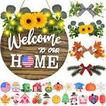 IDATOO Interchangeable Welcome Home Sign