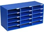 AdirOffice 15-Slot Blue Classroom File Organizer