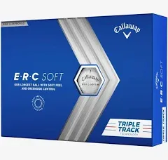 ERC Soft Triple Track 2023 Personalized Golf Balls, White - Callaway