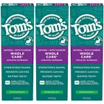 Tom's of Maine Whole Care Toothpaste, Spearmint, 4.0oz 3 Pack