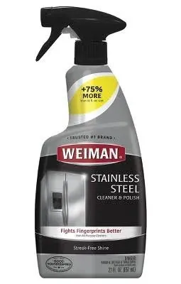 WEIMAN&#174; Stainless Steel Cleaner and Polish, Floral Scent, 22 oz Trigger Spray Bottle ;