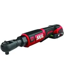 SKIL PWR CORE 12 Brushless 12V 3/8 Inch Ratchet Wrench Kit Includes 2.0Ah Lithium Battery and PWR JUMP Charger RW5763A-10