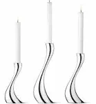 Georg Jensen | Georg Jensen Silver Cobra Candle Holder Set, 3 pcs | Realry