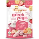 Happy Baby Organic Greek Yogis, Strawberry-Banana (1 oz)