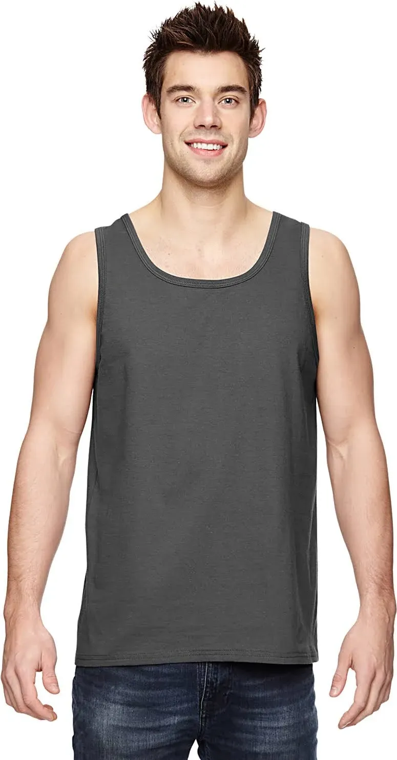 Fruit of the Loom 39TKR Adult Hd Cotton Tank - Charcoal Gray