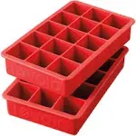 Tovolo Perfect Ice Cube Trays (Set of 2) Red