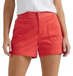 Lee Women's Ultra Lux High Rise Pull-On Utility Shorts