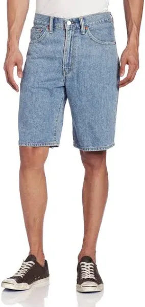 New Levi&#039;s 550 Jean Shorts Mens 36” Relaxed Fit Blue Denim Jorts NWT $49