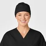 WonderWORK unisex Tie Back Scrub Cap - Black