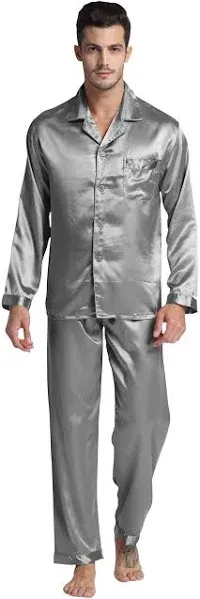 Tony & Candice Men's Classic Satin Pajama Set