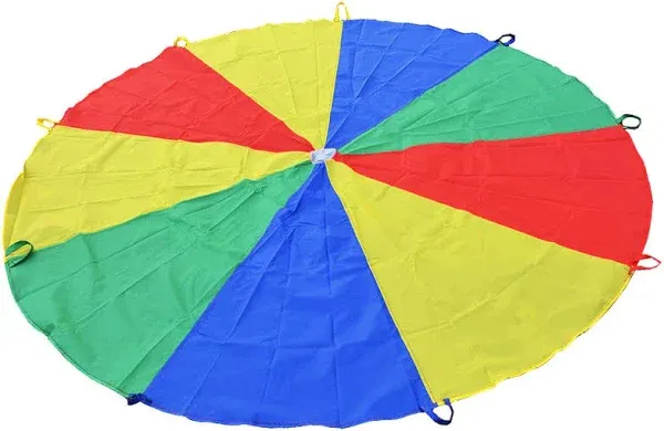 Parachute for 6&#039; with 9 Handles Game Toy for Play