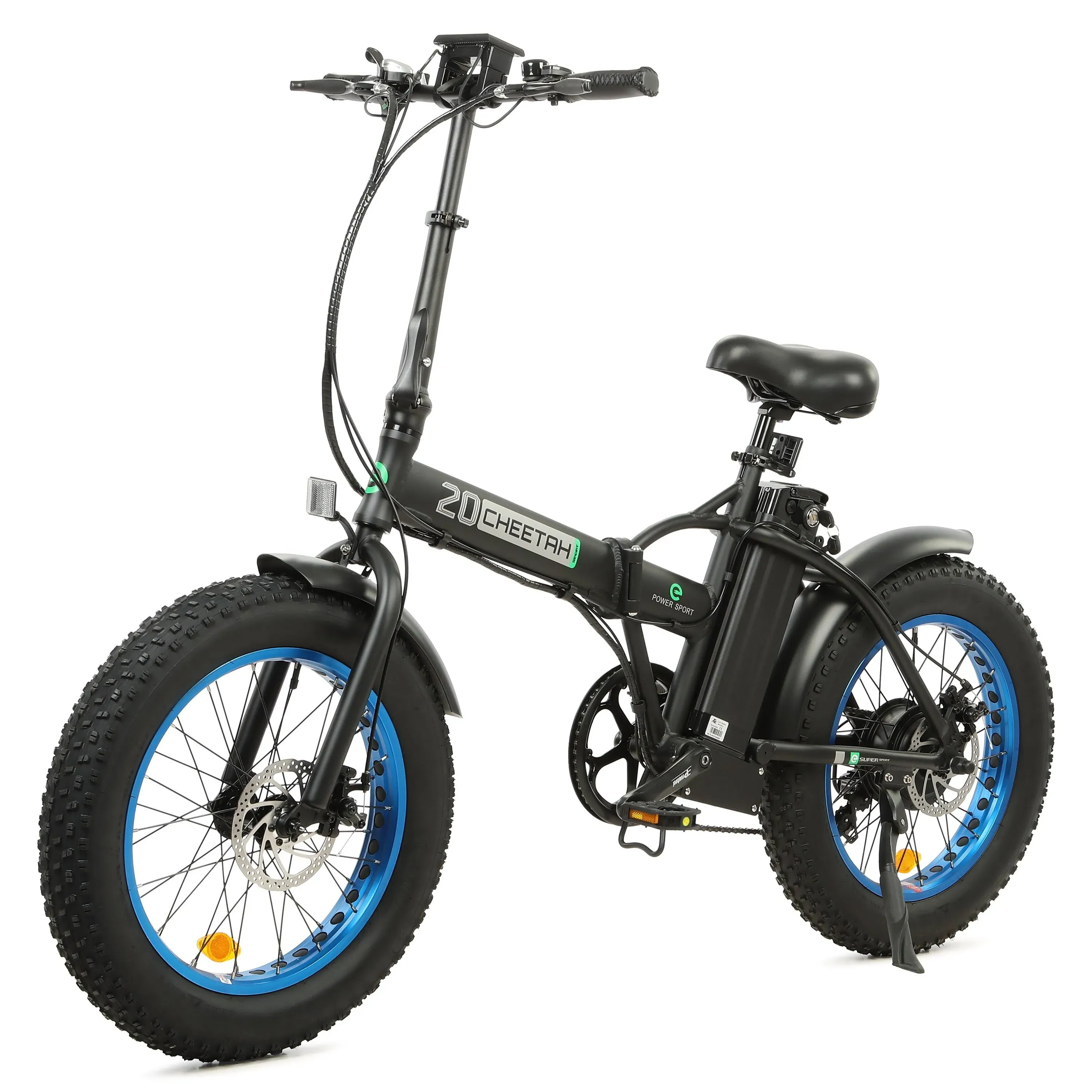 Ecotric 36V Cheetah Fat Tire Portable and Folding Electric Bike UL Certified