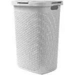 Mind Reader 60 Liter Laundry Basket - White