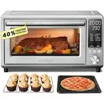 COMFEE' Toaster Oven Air Fryer Flashwave Ultra-Rapid Heat Technology, Convection Toaster Oven Countertop with Bake Broil Roast, 6 Slices Fits 12’’