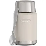 Thermos Icon 24oz Stainless Steel Food Storage Jar Spoon Sandstone New