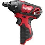 Milwaukee 2401-20 M12 12-Volt Lithium-Ion Cordless 1/4 in. Hex Screwdriver