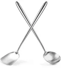 17’’ Wok Spatula and Ladle - Set of 2 Heat-Resistant Wok Tools - Universal Wok L