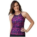 Women's Tango High Neck Macrame Back Tankini Top