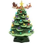 Mr. Christmas Animated Nostalgic Tree - Santa's Sleigh Green