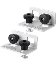 DuBois 51033 Multi Track Brackets with T Bolts and Mounting Knob Screws, 1/4"-20 x 1", 2 PK