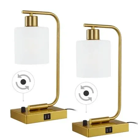 Dimmable Desk Lamp Set of 2