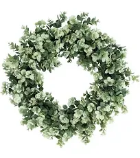 Puleo International 24" Artificial Eucalyptus Floral Spring Wreath