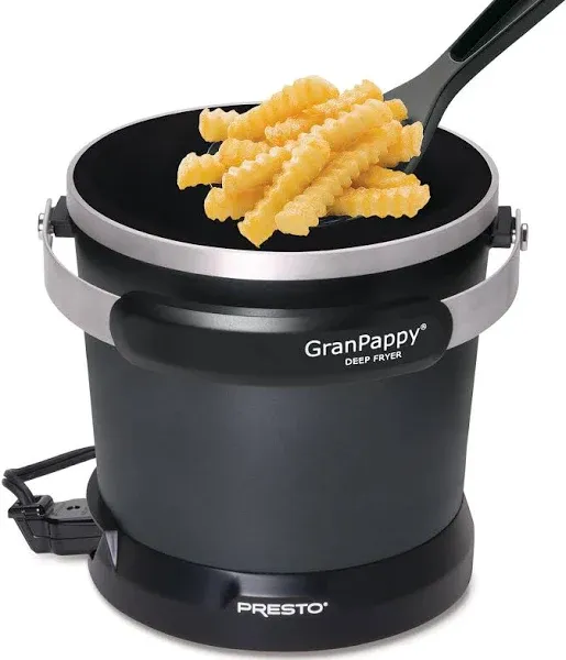 Presto GranPappy 4.5 Qt. Black Aluminum Deep Fryer