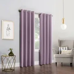 Seymour Grommet Top Room Darkening Window Curtain Panels - Sun Zero One Panel