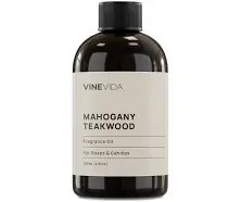 VINEVIDA [16oz] Mahogany Teakwood Fragrance Oil for Candle Making - Made in USA Candle Scents for Candle Making - Natural Candle Fragrance Oil - Scents for Soap Making