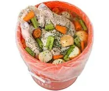 Bucket Liner Turkey Brine Bags - Disposable 25/Roll - Food Grade 5 Gallon