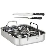 Viking 3-Ply Roasting Pan with Rack and Carving Set