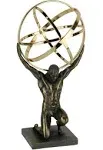 Veronese Design 9 Inch Atlas Carrying Celestial Sphere Statue Cold Cast Resin Antique Bronze Finish