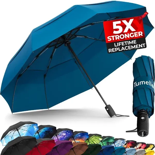 Tumella Strongest Windproof Travel Umbrella