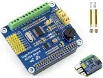 High-Precision AD/DA Expansion Board for Raspberry Pi 4B/3B+/3B/2B/Zero/W/Zero WH and Jetson Nano,Add High-Precision AD/DA Functions to Pi. Onboard ADS1256 8-CH 24bit ADC and DAC8532 2-CH 16bit DAC