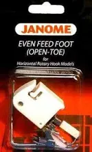 Janome Even Feed Open Toe Walking Foot