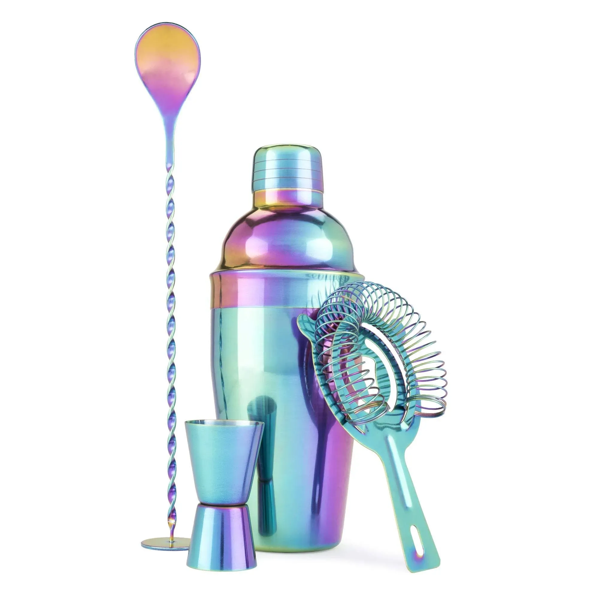 Mirage: Rainbow Barware Set In Multicolor