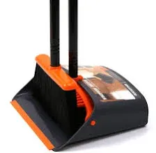 TreeLen Upright Stand Up Broom and Dustpan Set