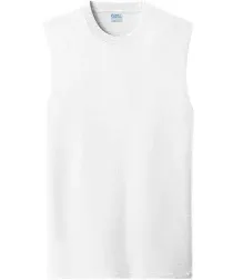 Port & Company Mens Core Tank Top - White