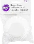 Wilton Standard Baking Cups 75/Pkg White