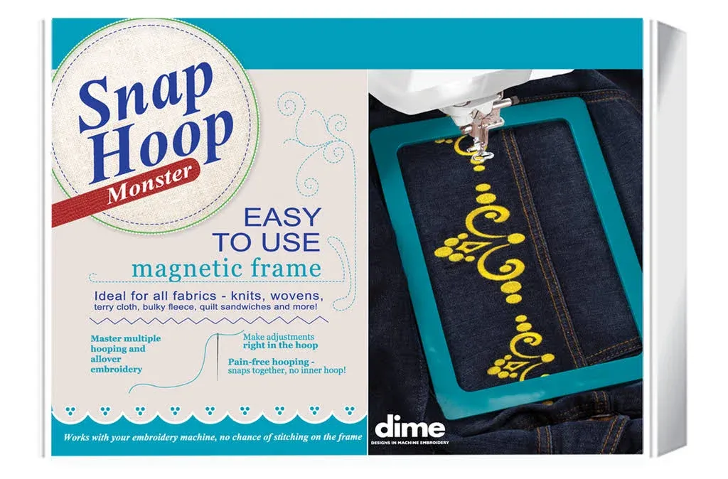 Snap Hoop Monster for Janome M17 (11 in x 11in) Magnetic Embroidery