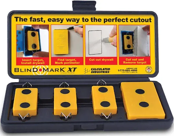 Blind Mark Drywall Electrical Box Locating Tool Kit (4-Pieces)