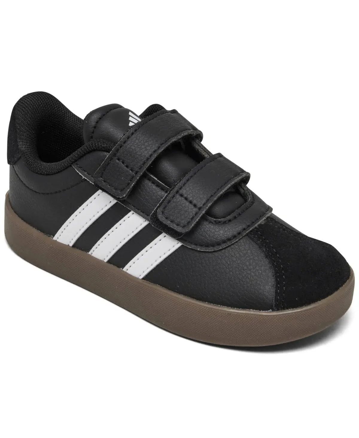 Adidas VL Court 3.0 - Toddler 04.0 / Black/White/Gum | WSS