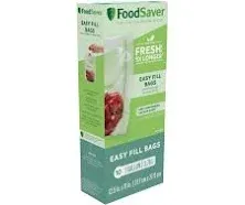 NEW FoodSaver 1 Quart 16 Count Plastic Vacuum Sealer Commercial Grade Bags