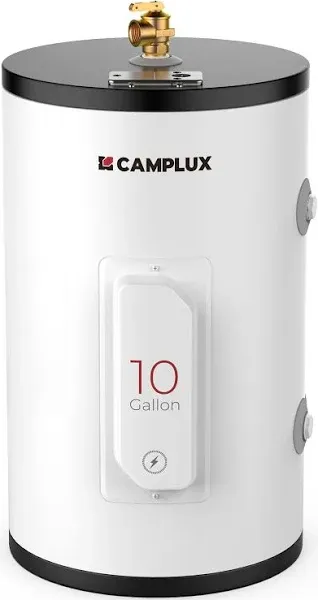 CAMPLUX Electric Hot Water Heater 10 Gallons, Tank Water Heaters Electric 120...