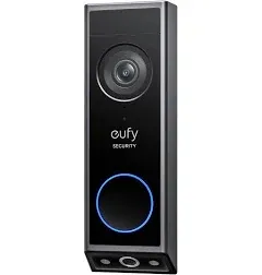 eufy Security E340 Video Doorbell - Wired/Battery Operated - Black