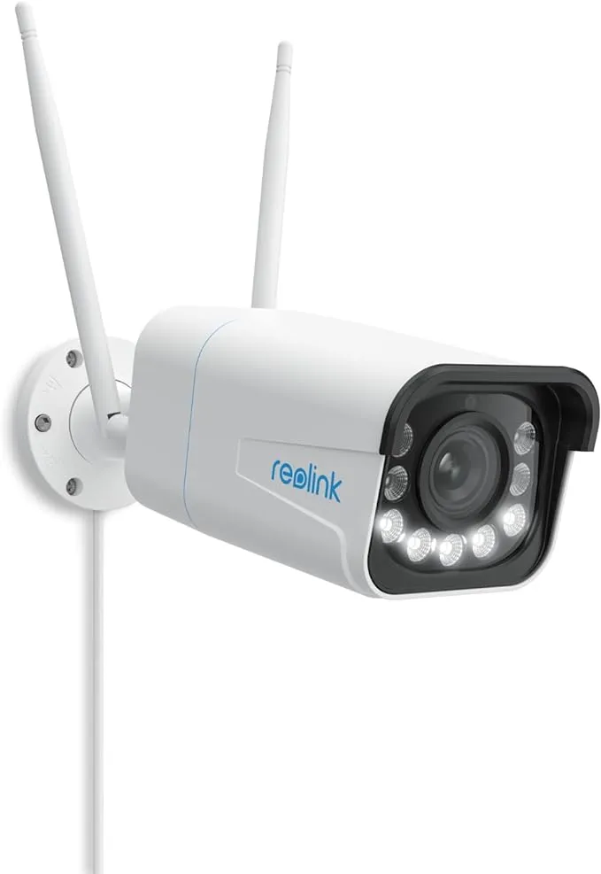 REOLINK RLC-811WA 4K 8MP Überwachungskamera für den Außenbereich mit 5X optischem Zoom, Wi-Fi 6 Tech, reibungslose Fernbetrachtung mit H.265-Aufnahme, Farbnachtsicht,