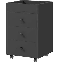 Homcom 3 Drawer Storage Cabinet with Wheels Tray