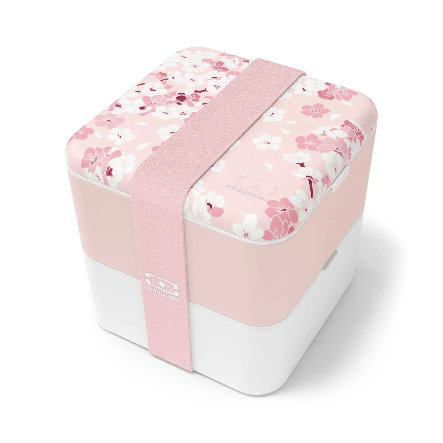 - Large Bento Box MB Square Sakura with Compartments - Leakproof Lunch Box fo...